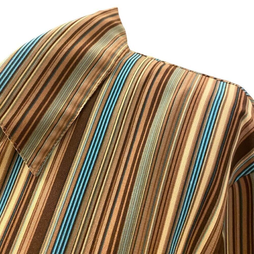 Covington Striped Button-Down Blouse Size 1x - image 5